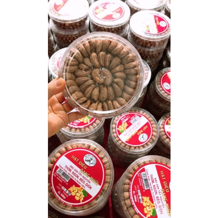 Hạt Điều Rang Muối 500g - Hạt Điều Nguyên Hạt Vỏ Lụa  Chất Lượng - LOẠI 1