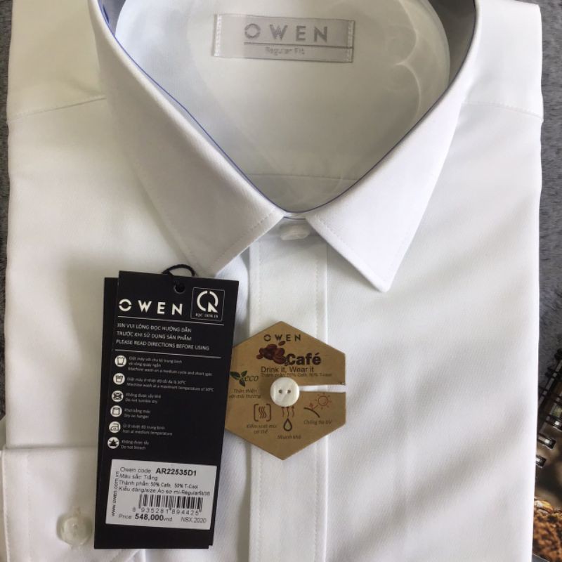 Áo Sơ Mi Trắng Nam Dài Tay Owen Somi Công Sở Cao Cấp Màu Trắng Trơn Chất Cafe Mềm Mát Dáng Suông Có Túi hoặc Không Túi | BigBuy360 - bigbuy360.vn