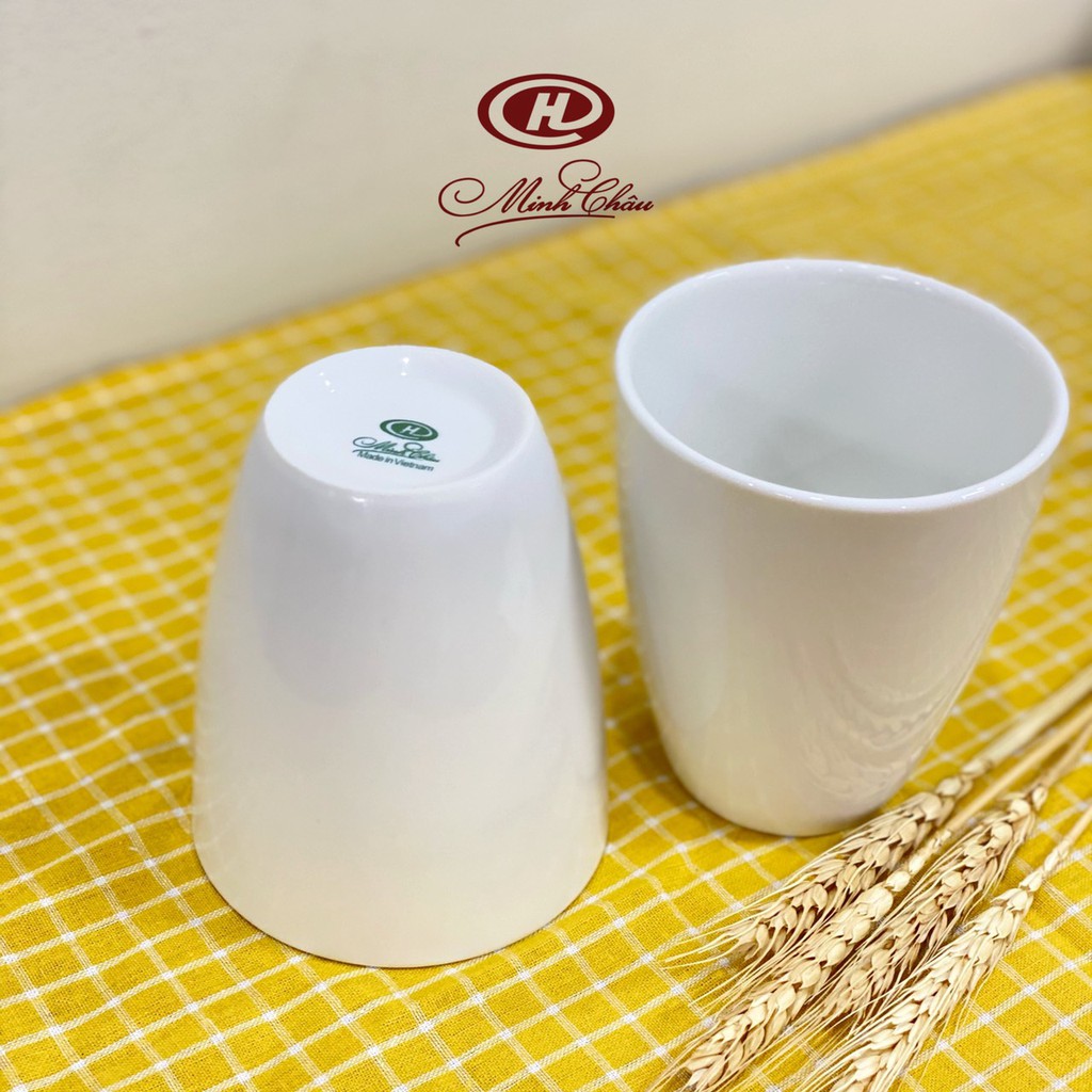 Cốc Cafe Sứ Trắng Trơn Không Quai 280ml - Sứ Minh Châu | BigBuy360 - bigbuy360.vn