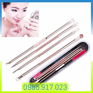 Bộ cây nặn mụn 4 cây bằng thép không gỉ
