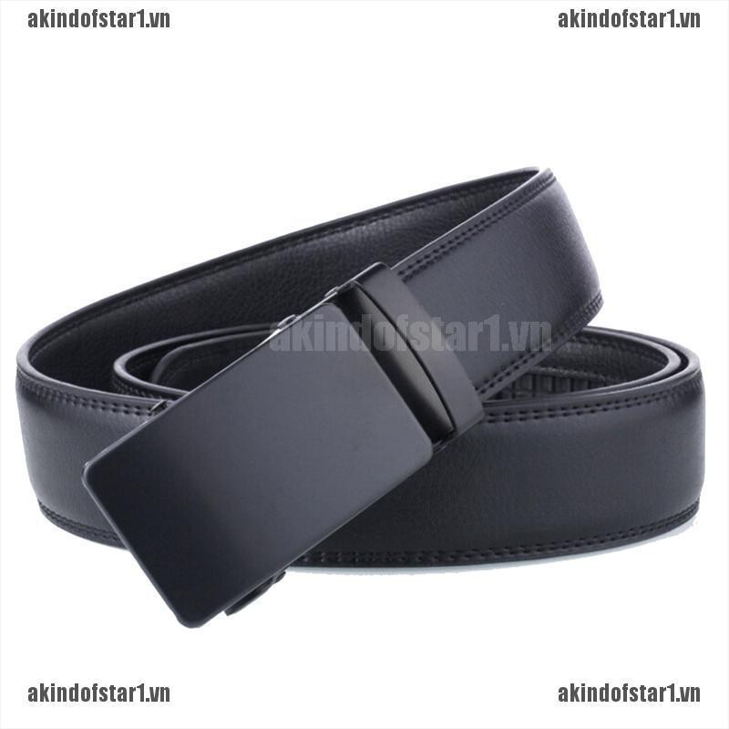 Thắt lưng da khóa cài tự động kiểu dáng sang trọng thời trang cho nam