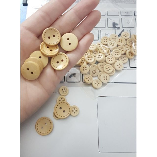 Cúc gỗ nhiều kích thước mitmiashop