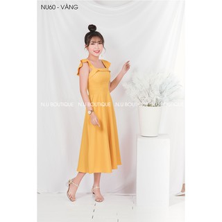 Đầm Maxi Xòe Cổ Vuông - NU60