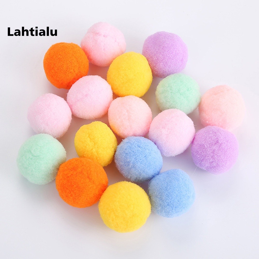 Set 12 Quả Bóng Lông Nhung Mềm Mại Cho Mèo Cưng