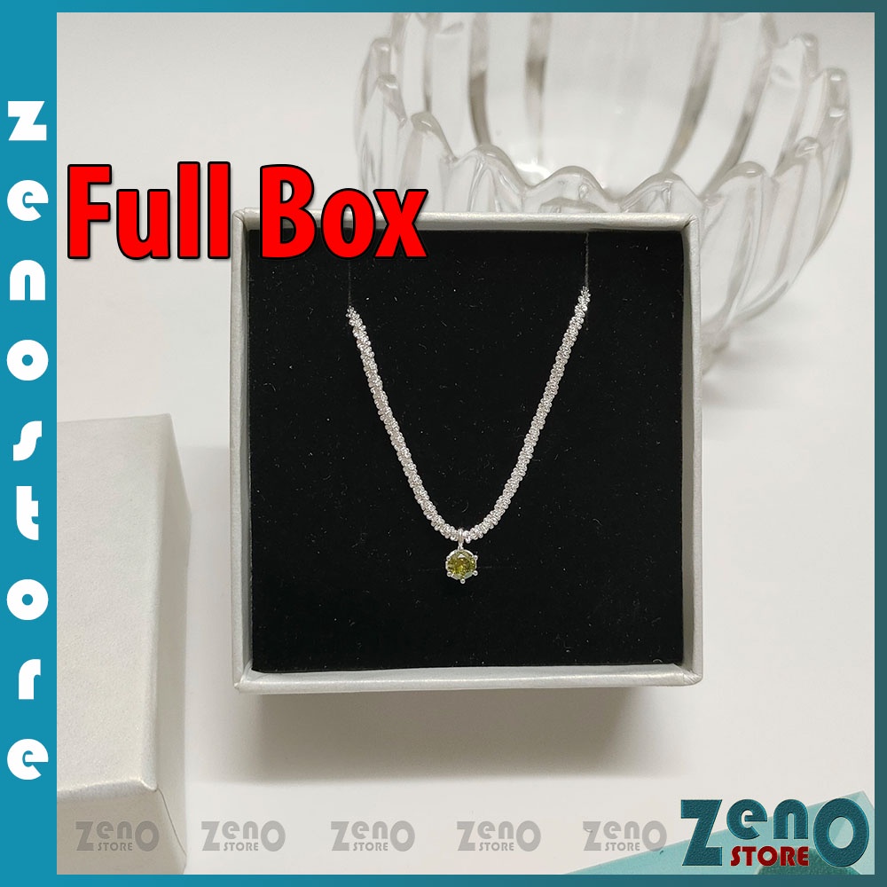 Vòng cổ gypsophila (full box) DC09, dây chuyền titan phong cách Hàn Quốc