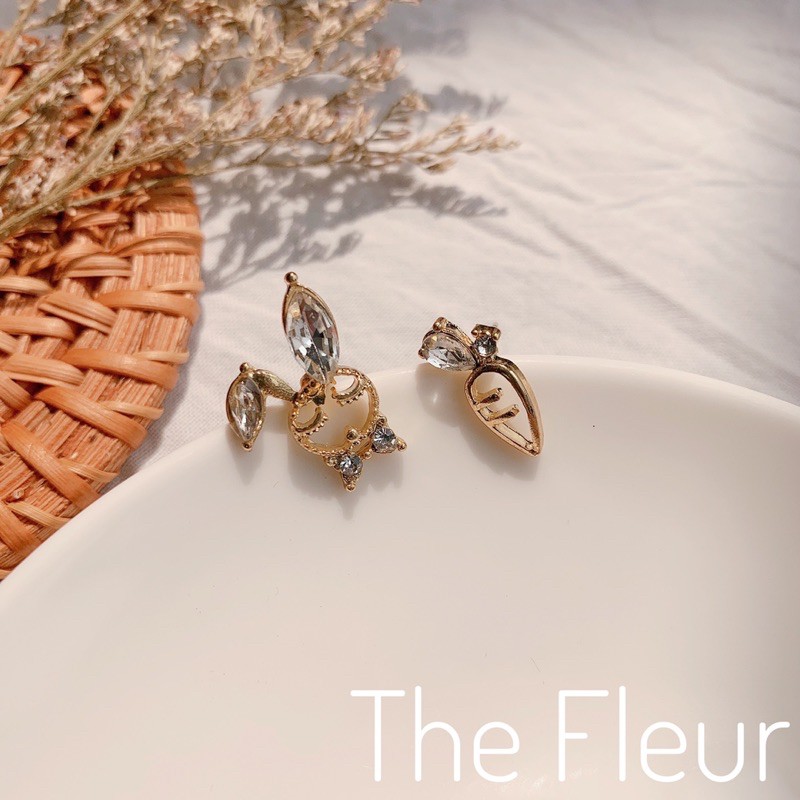 Cặp khuyên thỏ cà rốt cute