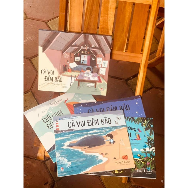 Sách - Cá Voi Đêm Bão Và Những Câu Chuyện Khác - Benji Davies - Bộ 4 Cuốn - Bình Book