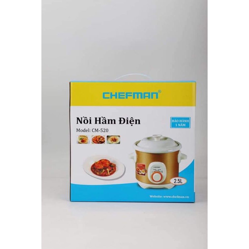 NỒI HẦM CHÁO - KHO CÁ ĐA NĂNG CHEFMAN 2,5 LÍ