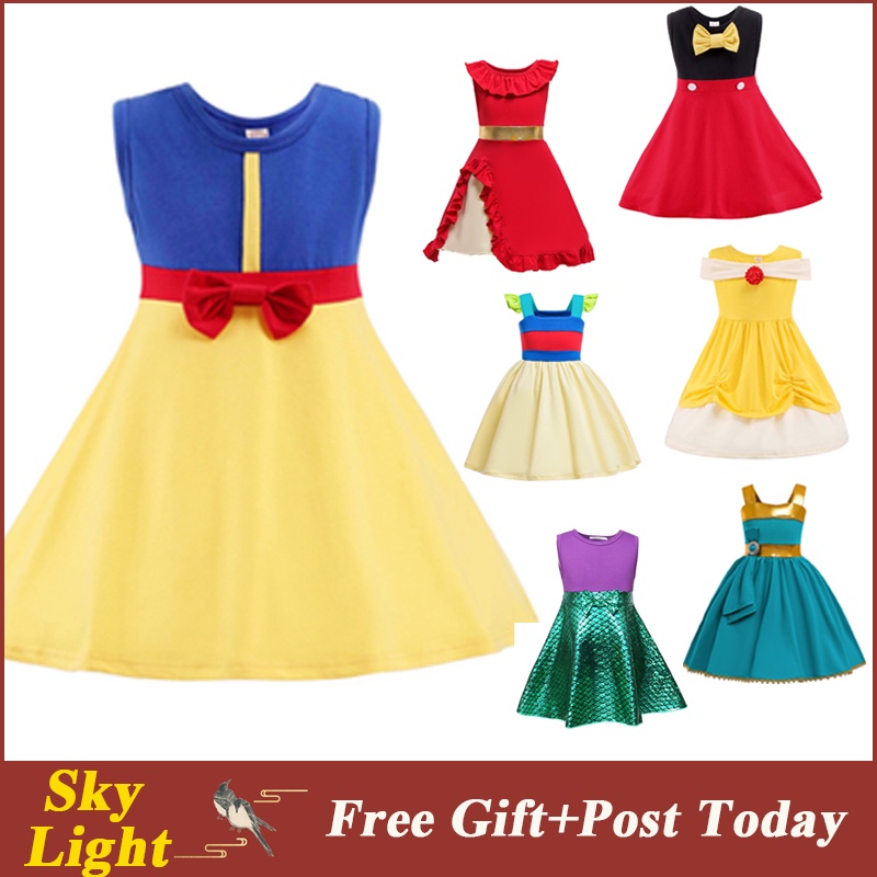 Đầm Hóa Trang Công Chúa Disney Xinh Xắn Cho Bé Gái