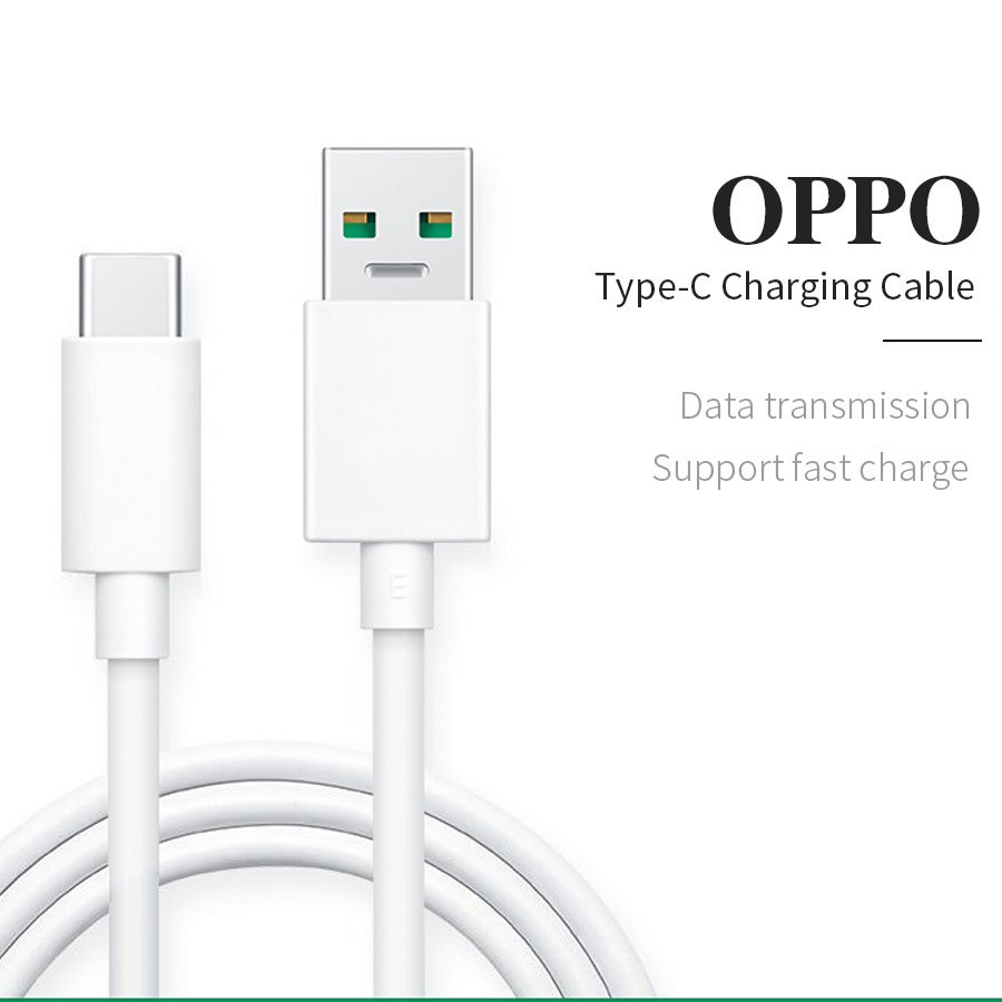 Cáp Sạc Nhanh Usb-C 2a Dài 1m Cho Oppo A5 A9 2020 A52 A92 A33 Reno 3 4 Find X X2 Pro