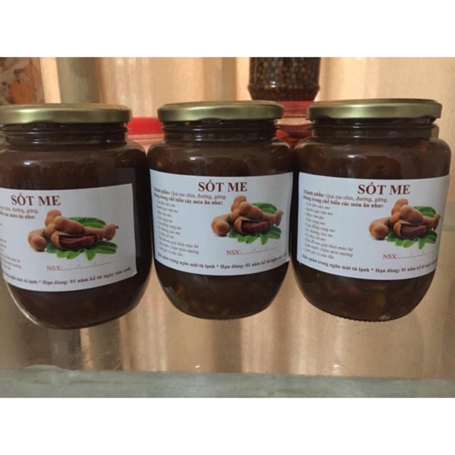 Sốt me nhà làm - hũ thuỷ tinh khoảng 900 gam
