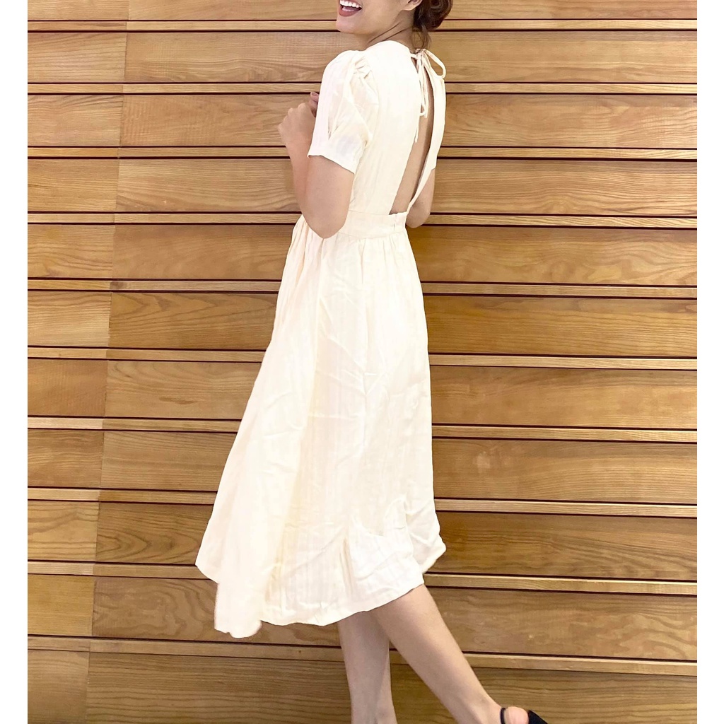 [HOT]Váy Thiết Kế Dáng Xòe Xẻ Lưng - Váy Hoa Ulzzang Tiểu Thư - Váy Babydoll Vải Hoa Xinh