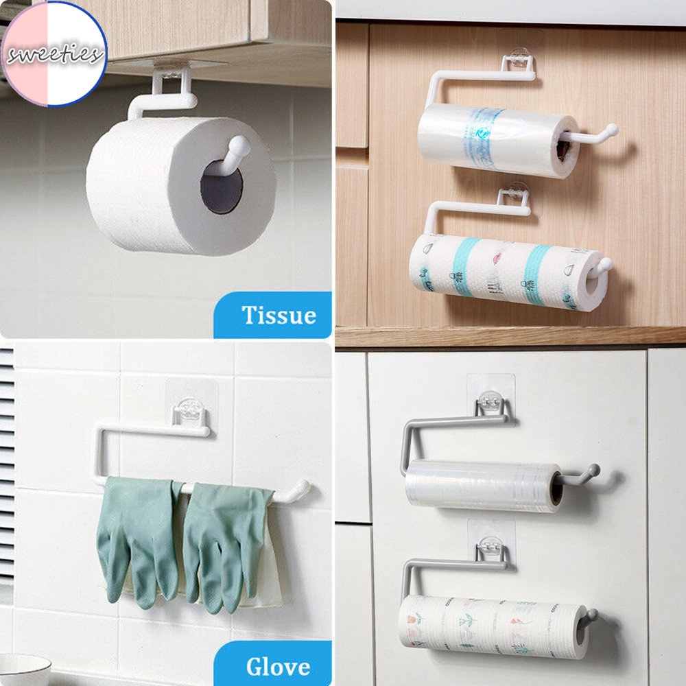 Giá Đỡ Cuộn Giấy Vệ Sinh Tự Dính Không Cần Đục Lỗ