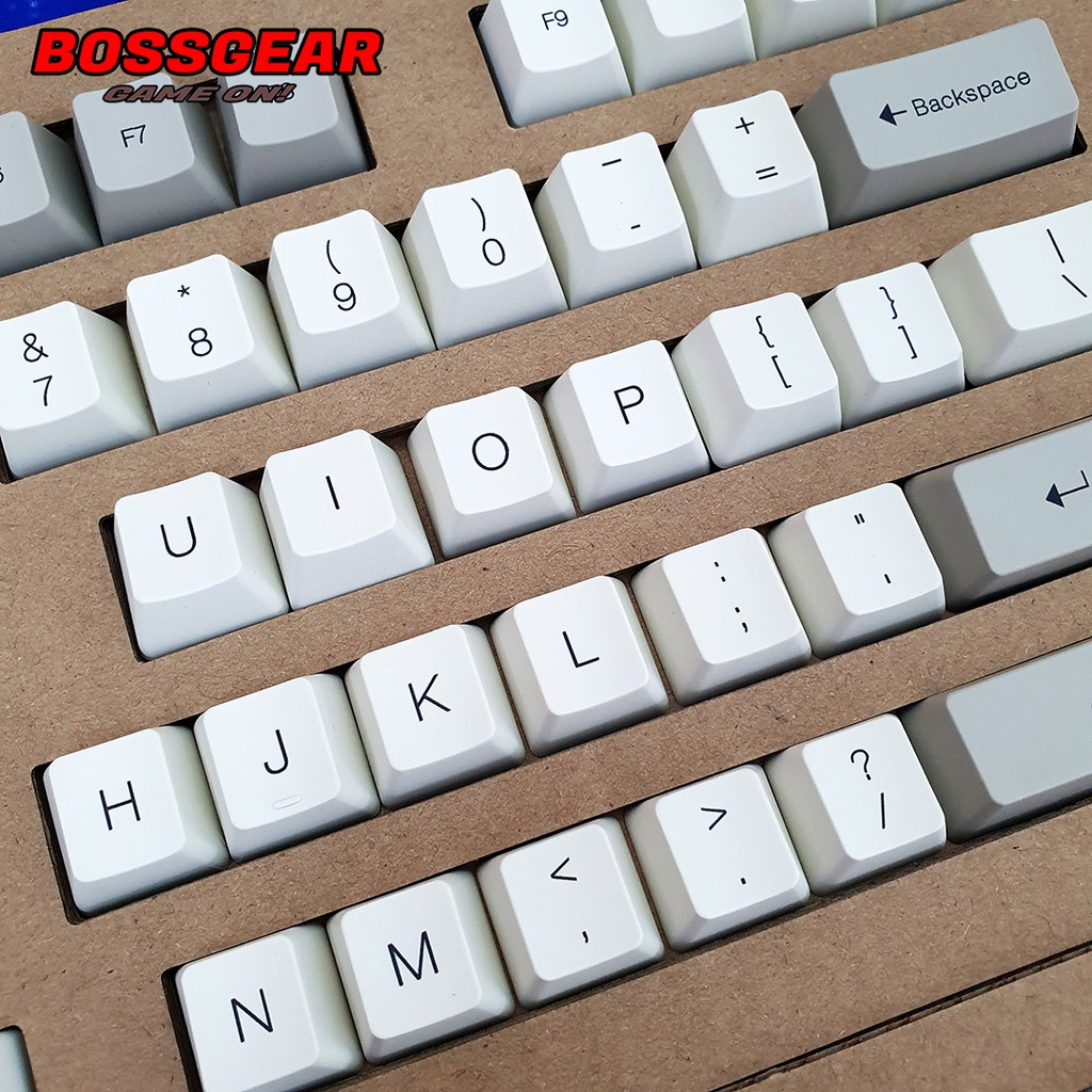 Bộ Keycap PBT Dye Sub 9009 cực đẹp và dày, OEM profile,Font chữ To, tặng kèm nhổ keycap