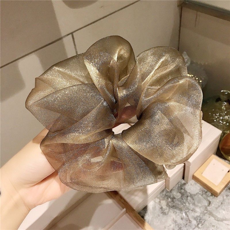 Dây Buộc Tóc Vải Organza Cỡ Lớn Xinh Xắn
