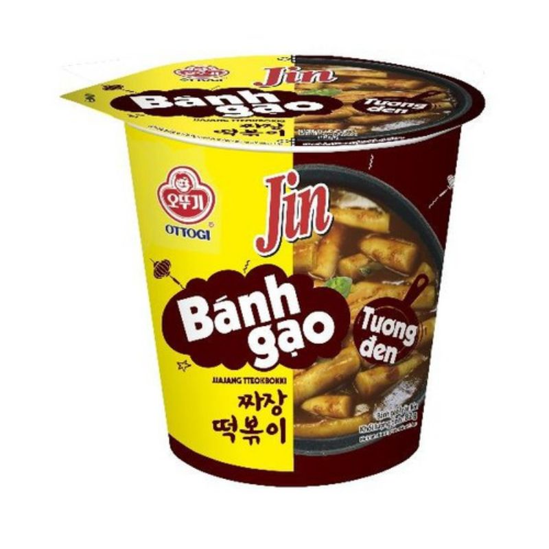 Tokbokki Bánh gạo Jin Ottogi vị cay, phô mai, tương đen hộp 82g | BigBuy360 - bigbuy360.vn