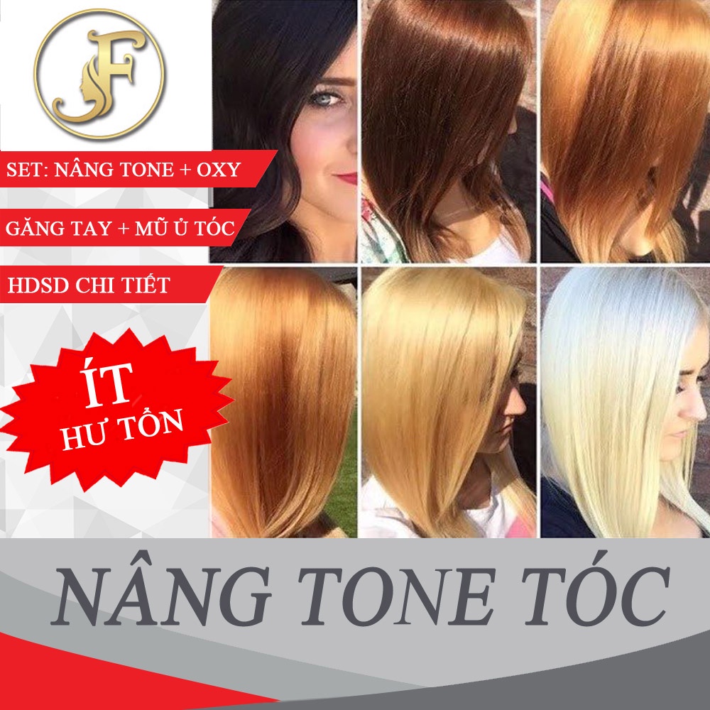 Kem Nâng Tone Nhẹ - Nâng Tóc Đen Tự Nhiên Lên Nâu Sáng Level 6 - Tặng Oxy