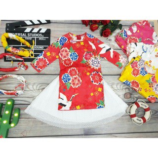 Xả Lỗ  Lô Áo dài cách tân bé gái siêu xinh tết 2019 [D05] [S]