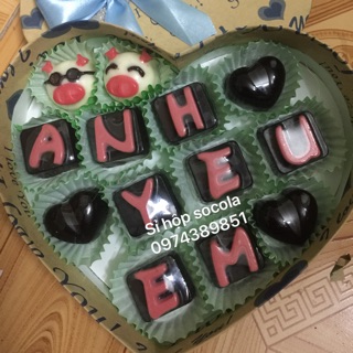 Socola valentine - Mẫu Anh Yêu Em