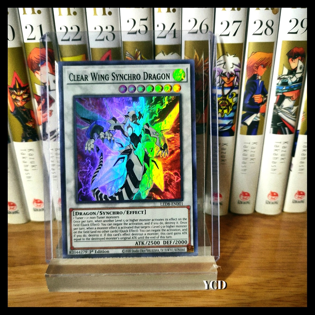 Thẻ bài yugioh chính hãng Clear Wing Synchro Dragon – Super Rare