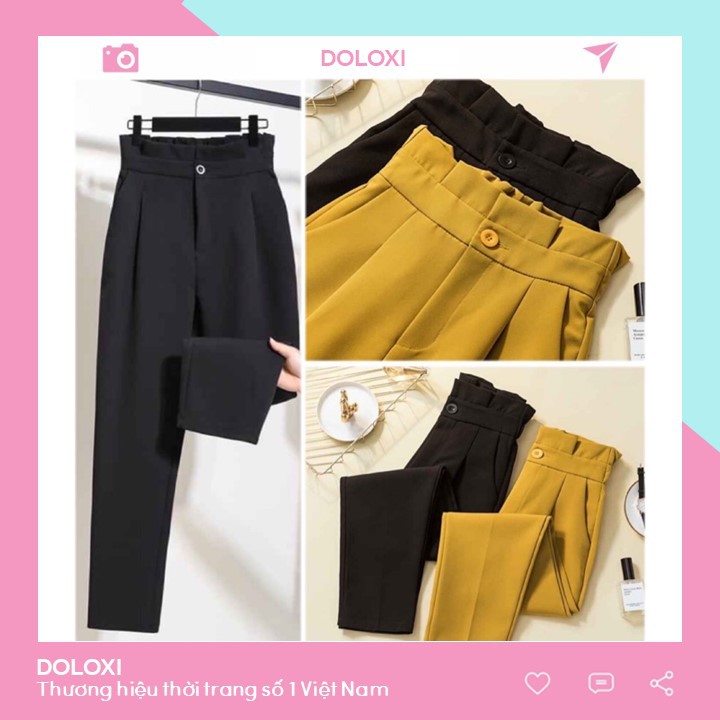 [ Mã FAMAYWA giảm 10K đơn 50K] Quần baggy nữ cao cấp công sở cạp bèo sang chảnh Hàn Quốc Q356