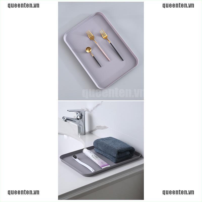 Creative Nordic Rectangular Plastic Storage Tray Home Kitchen Fruit Dessert Tray QUVN