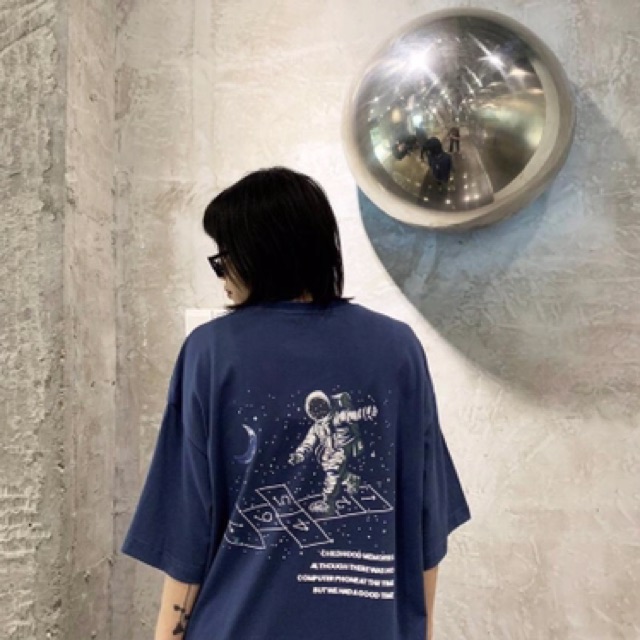 ÁO THUN PHI HÀNH GIA UNISEX TAY LỠ FORM RỘNG AU025 | BigBuy360 - bigbuy360.vn