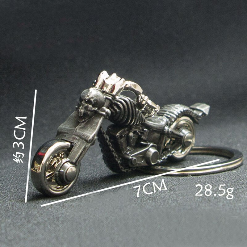 Móc Khóa Kim Loại Hình Đầu Lâu Mới