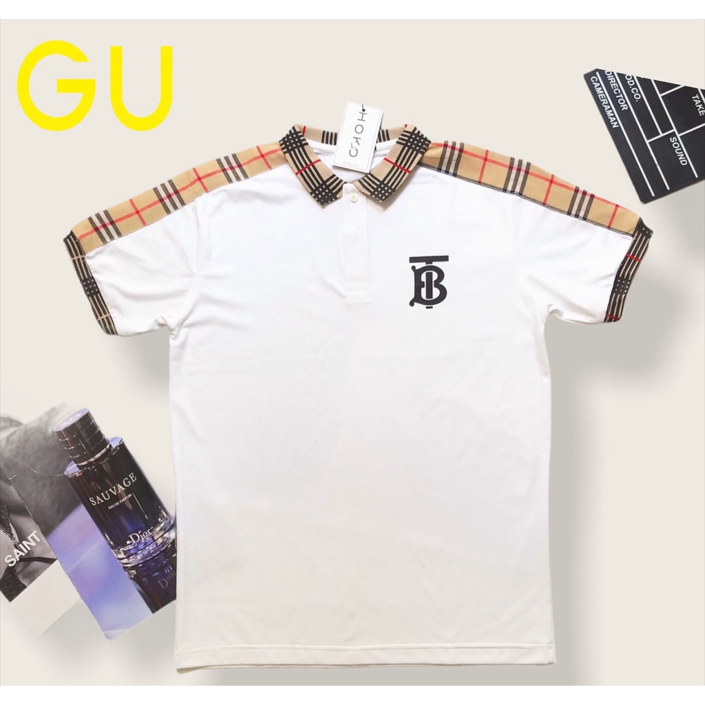 ÁO THUN CỔ POLO NAM IN THÊU LOGO PHỐI CỔ TAY ÁO KẺ SỌC CỰC XỊN HÀNG BAO ĐẸP BAO CHẤT LƯỢNG - GU FASHION