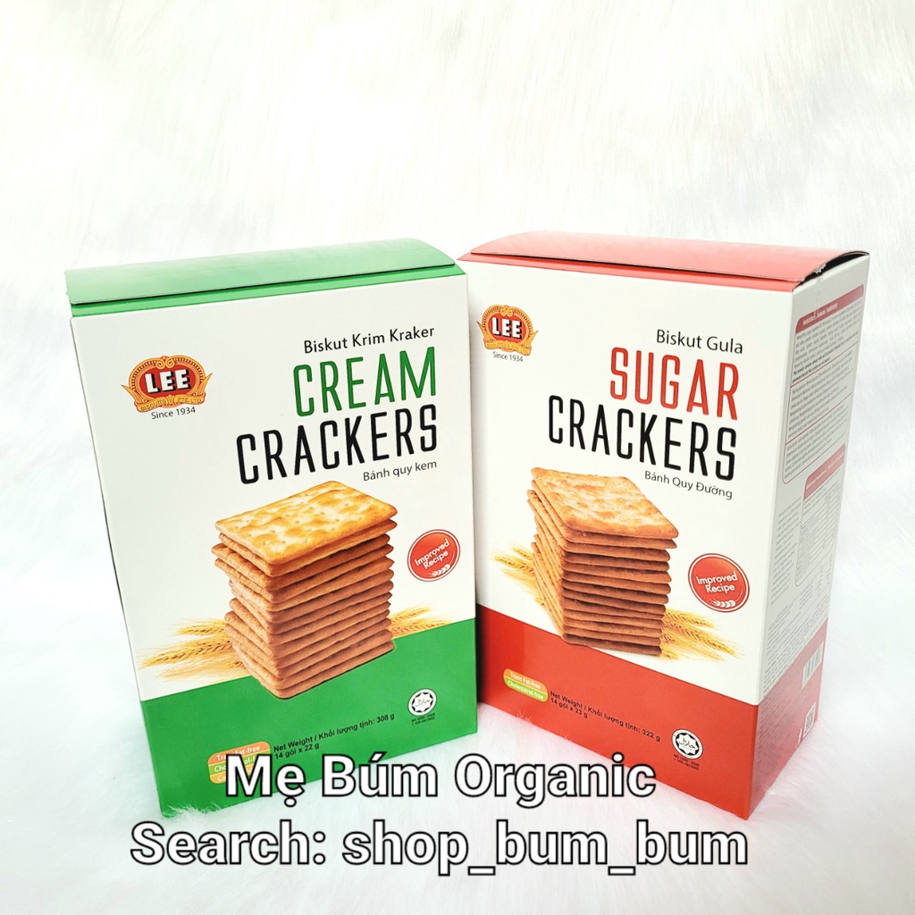 [HCM giao hóa tốc] Combo 2 hộp bánh quy giòn Cream Crackers Sunrise - Kem sữa không đường và phủ đường nhẹ - Hộp 308g