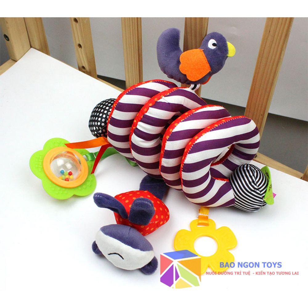 QUẤN CŨI XOẮN ỐC HÌNH ĐỘNG VẬT DỄ THƯƠNG NHIỀU MÀU SẮC KÍCH THÍCH THỊ GIÁC VÀ VẬN ĐỘNG TINH CHO BÉ-BAO NGON TOYSq