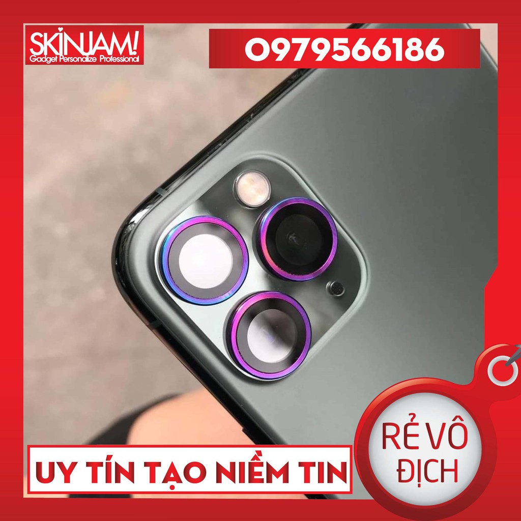 Kính Cường Lực Camera Lens 7 Màu iPhone 12 Pro Max / 12 Pro / 12 / 12 Mini/ 11/11pro/11promax