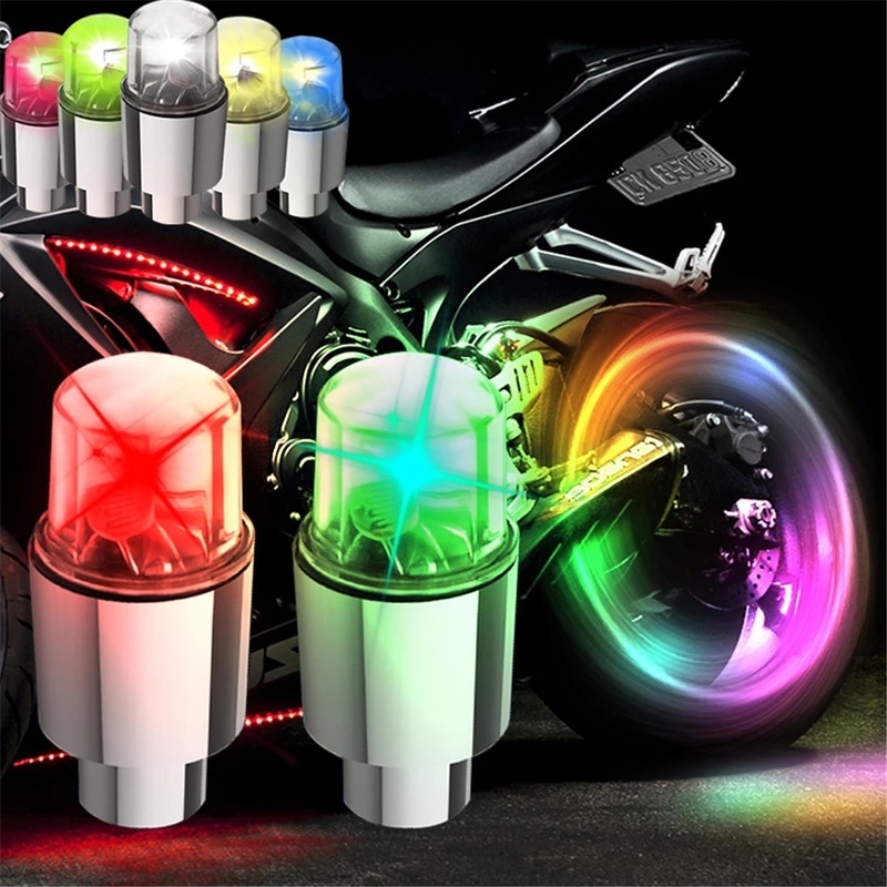 Đèn LED Gắn Van Lốp Xe Trang Trí Độc Đáo