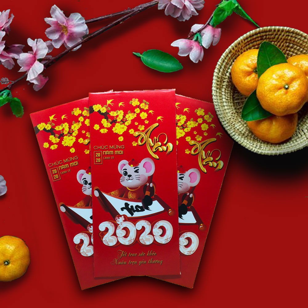 100 bao lì xì tết 2020 Giấy C150 sang trọng