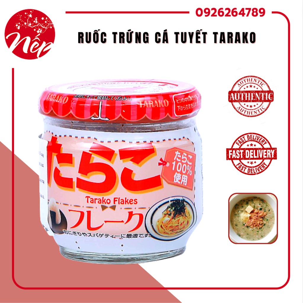 RUỐC TRỨNG CÁ TUYẾT TARAKO - NHẬT BẢN 50gr (DATE 2022-2023)