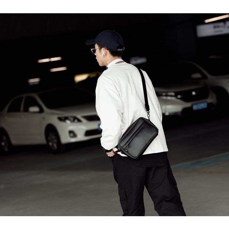 Túi xách da đeo chéo nam siêu hót thời trang Hiếu Túi 155