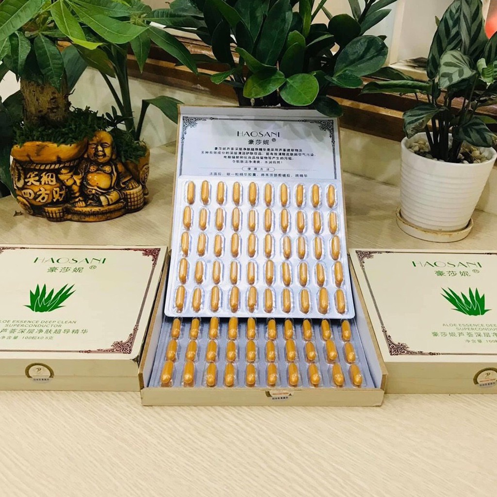 Viên Thải Chì, Viên Tẩy Chì Haosani 100 Viên - Thẩm Mỹ Huyền Trang NANOCEE