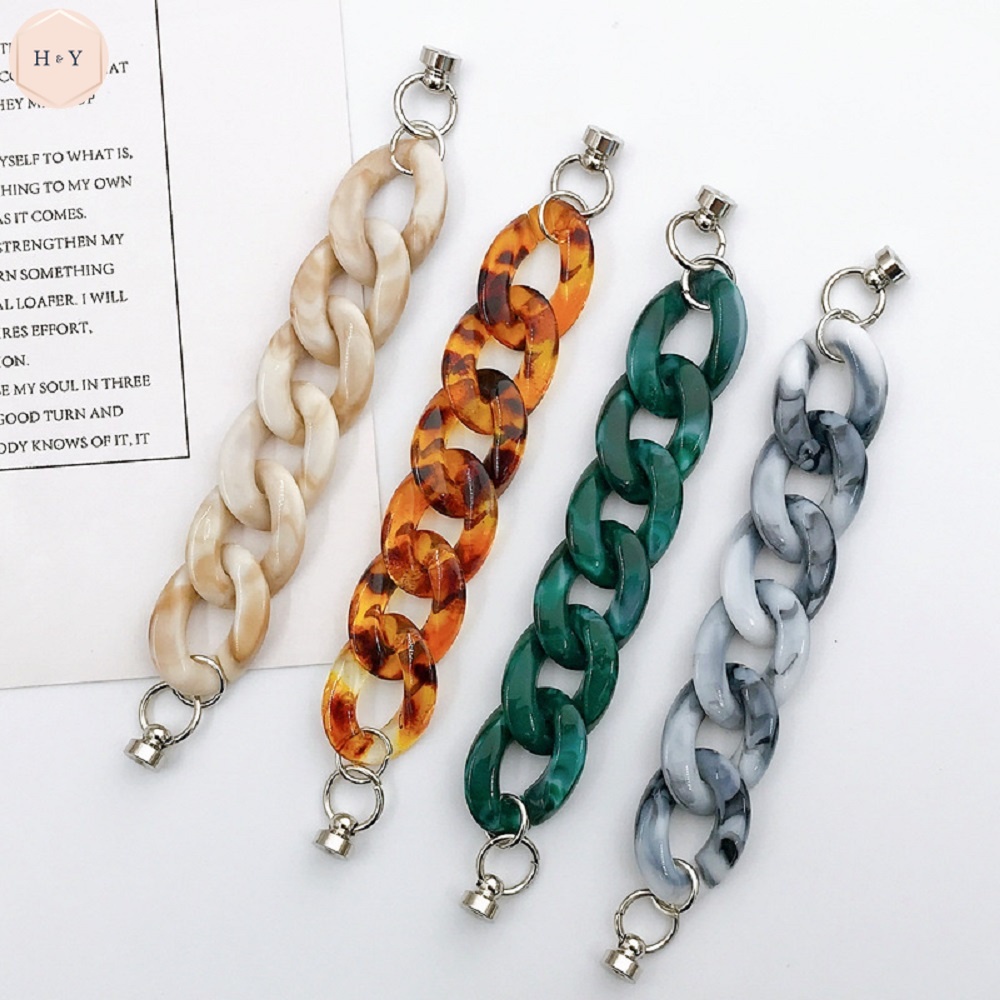 Dây Đeo Cổ Tay Gắn Điện Thoại Di Động Dạng Mắt Xích Thời Trang Tiện Dụng Và Bền Handmade Snap Loop Acrylic Chain Phụ kiện DIY đầy màu sắc