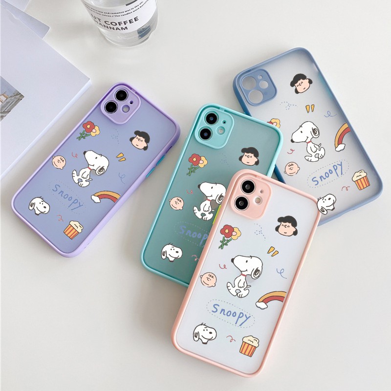 Ốp lưng Iphone SnooPy viền màu iphone 6/6plus/6s/6s plus/ 7/ 7plus/ 8/ 8plus/x/xs/ xs max/ 11/ 11 promax/12 /12