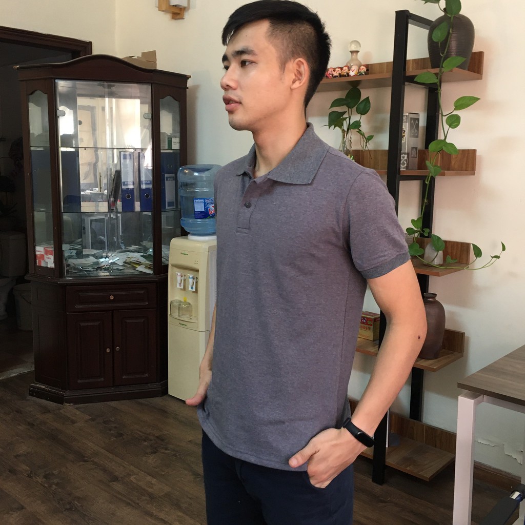 Áo Polo Xám Đậm Basic | BigBuy360 - bigbuy360.vn