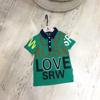 Áo polo xanh lá cây srw