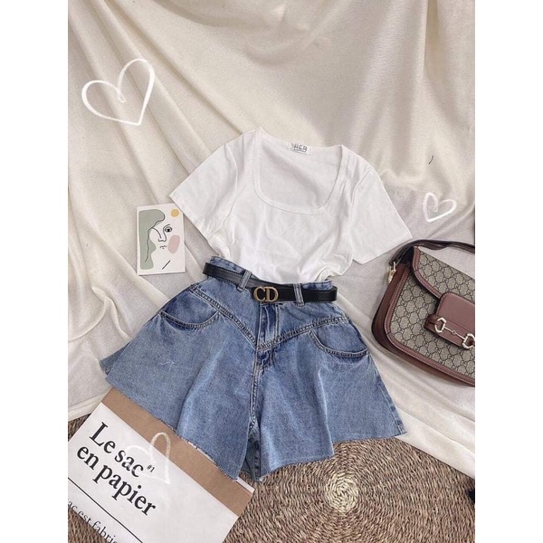 combo áo kiểu+ cv jeans