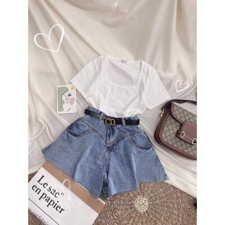 Combo áo kiểu+ cv jeans