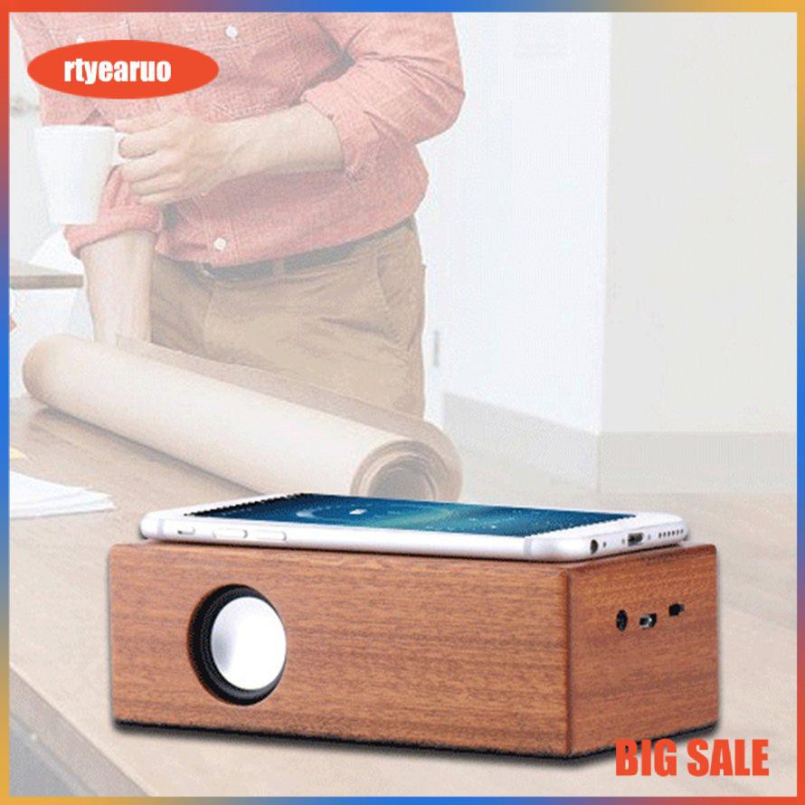 Portable Wooden Small Speaker Creative Small Gift Audio Retro Computer Speaker