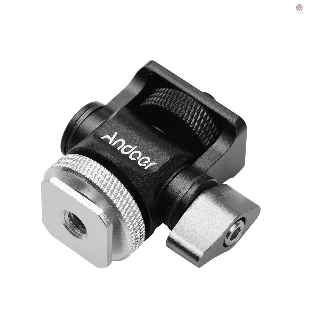 Đầu nối Andoer bằng nhôm ốc vít 1/4inch gắn đầu chân máy cho màn hình camera/đèn LED trợ sáng/micro