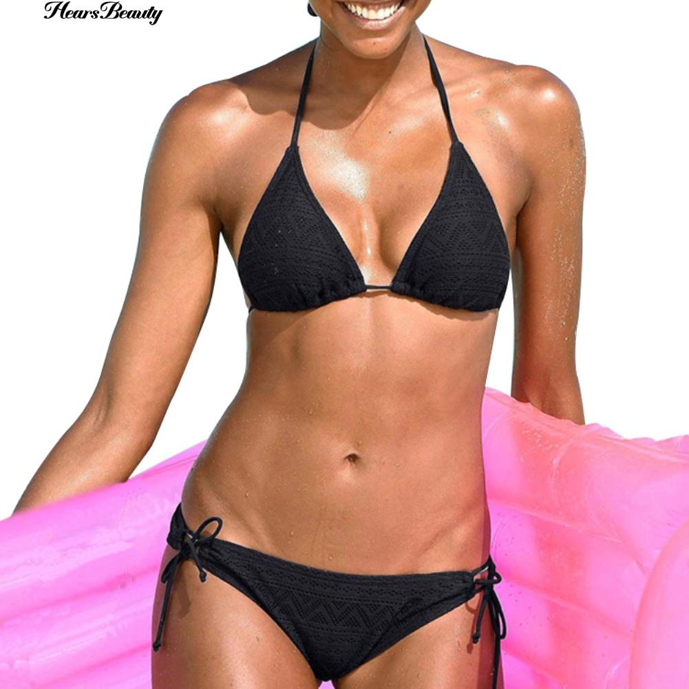 Set Đồ Tắm Trơn Màu Phong Cách Quyến Rũ Dành Cho Nữ | BigBuy360 - bigbuy360.vn