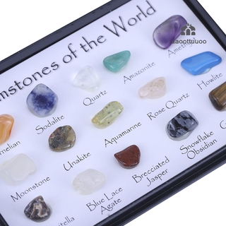 Bộ 15 Viên Đá Thạch Anh Tự Nhiên Nhiều Màu Sắc