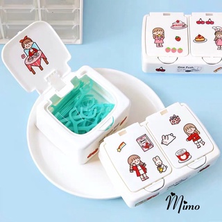 Hộp đựng washi tape và sticker có nắp ấn, đựng trang sức, kẹp tóc, decor bàn học... tiện dụng màu trắng 2 size