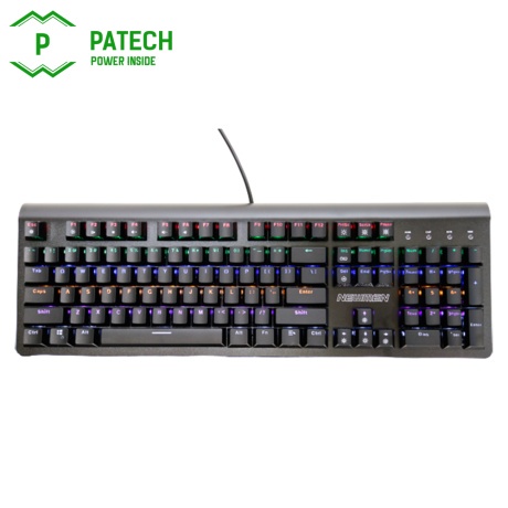Bàn phím cơ có dây gaming newmen gm390 (rgb, quang cơ, ip66, alu ) - hàng chính hãng