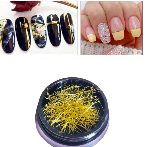 Sợi kim tuyến trang trí móng sắc nét đẹp charm  dây line kim tuyến trang trí móng tay chân